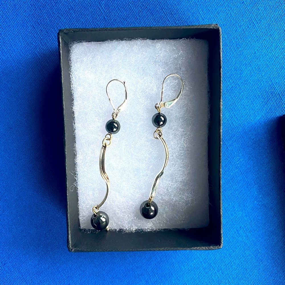 Silver Lobel vintage earring